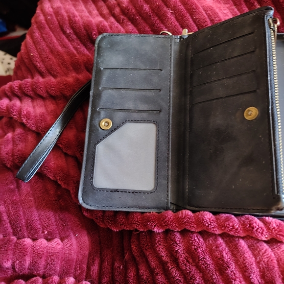 Colorful Abstract Wallet with Wrist Strap - Picture 3 of 4